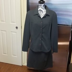 🐱Gray/Black Skirt Set
